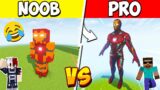 NOOB vs PRO: I Cheated in IRONMAN BUILD CHALLENGE in Minecraft