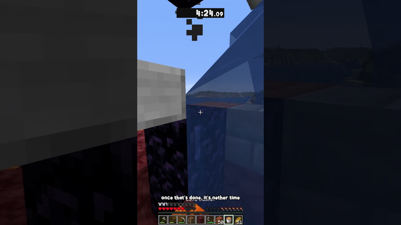 Speedrunning The LEVITATION EFFECT In Minecraft! (4) shorts