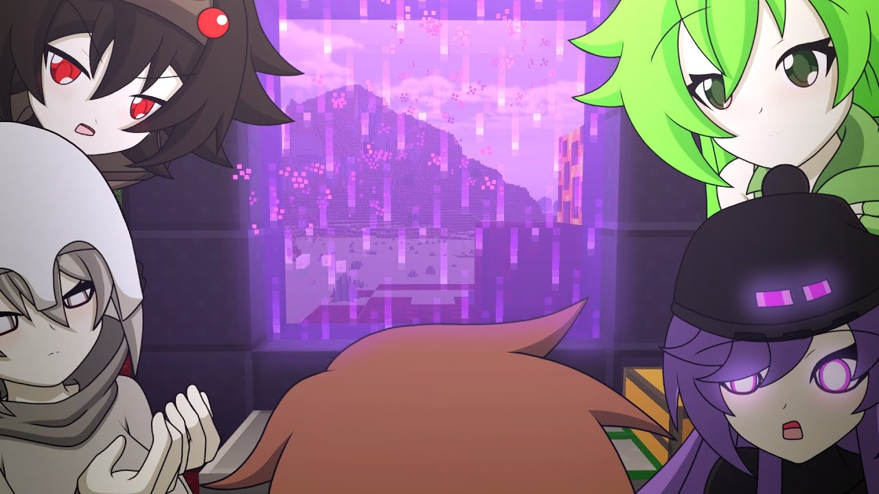 Steve Mob Girls Nether Portal Encounter Minecraft Anime Minecraft Steve Mob Girls Nether Portal Encounter Minecraft Anime Minecraft