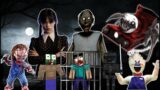 Wednesday, Giant Charles, Chucky and Granny Epic Battle – Monster School : Minecraft Animation