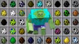 What if You Spawn ALL ZOMBIE MUTANT EGGS in Minecraft ! Different Zombies Army Battle