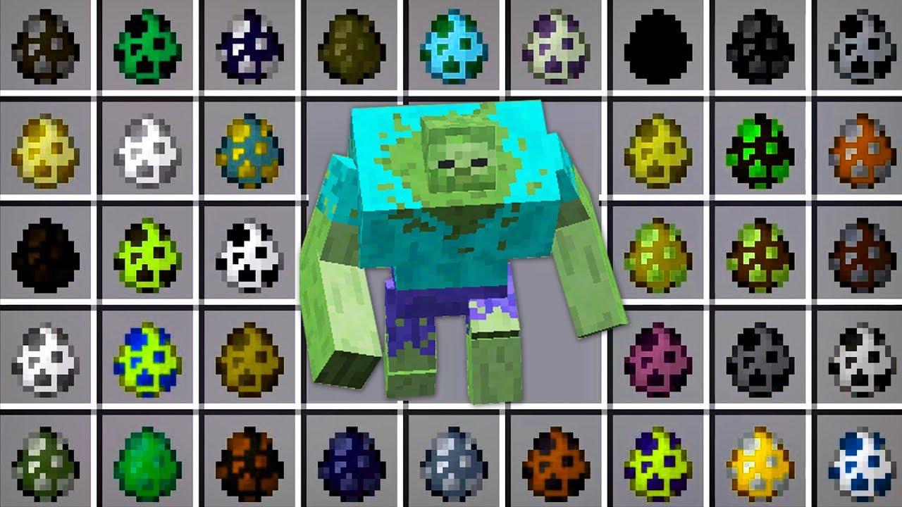 What if You Spawn ALL ZOMBIE MUTANT EGGS in Minecraft ! Different ...