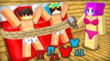 Zoey Took Off Nico and Cash Clothes Prank in Minecraft