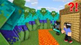 100 Mutant Zombies VS Security House | Minecraft