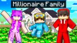 Adopted By A MILLIONAIRE FAMILY In Minecraft!