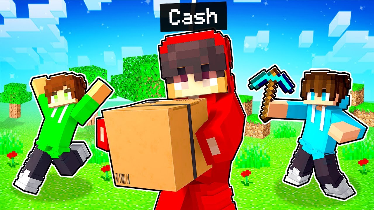 Cash Becomes Our ROOMMATE in Minecraft! - Minecraft videos