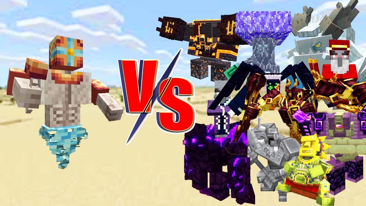 Dundus Vs All Bosses In Mowzie S Mobs Ender S Cataclysm And Blue Skies Minecraft Minecraft