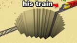 Fooling my Friend with a TRAIN MOD on Minecraft…
