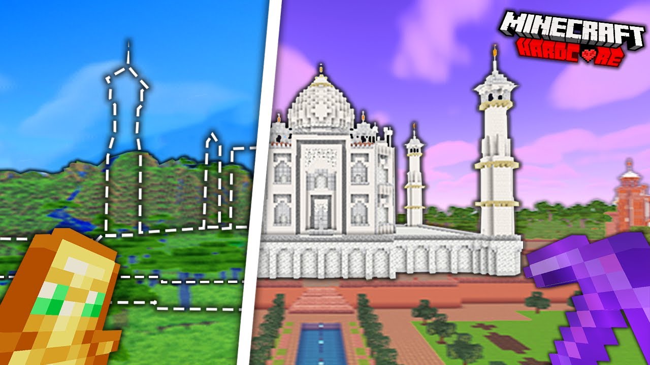 I Built the Taj Mahal in Hardcore Minecraft... [#23] - Minecraft videos