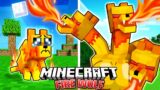 I Survived 100 DAYS as a FIRE WOLF in HARDCORE Minecraft!