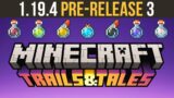 Minecraft 1.19.4 Pre-Release 3 New Potion Colours, Trails & Tales Update