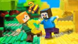 Minecraft but Everything I touch turns to GOLD – LEGO Minecraft Animation