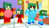 Monster School : Good and Bad Baby Zombie x Squid Game Doll – Minecraft Animation