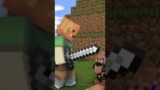 Piglin saves alex from pillagers (Minecraft Animation) #shorts