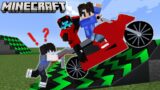 The Mega Ramp Stunt Race in Minecraft | with @potpot @PepeSanTV