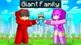 Adopted By A GIANT FAMILY In Minecraft!