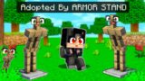 Adopted by ARMOR STAND Family in Minecraft!