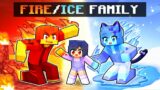 Adopted by a FIRE / ICE FAMILY in Minecraft!