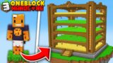 Building Automatic Farms on ONE BLOCK Minecraft