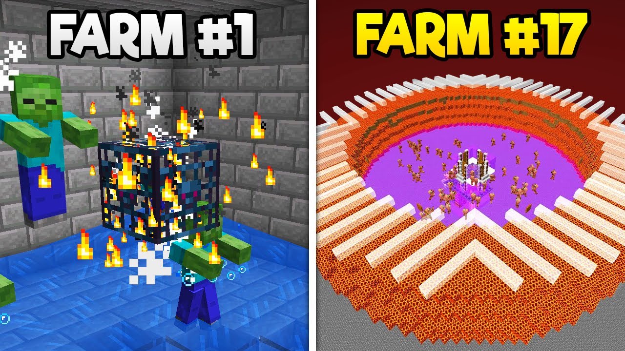 I Built EVERY XP Farm In Minecraft Hardcore - Minecraft videos