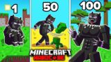 I Survived 100 DAYS as BLACK PANTHER in HARDCORE Minecraft!