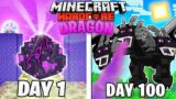 I Survived 100 DAYS as a ENDER DRAGON in Minecraft Hardcore World… (Hindi) || AB