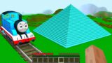 I found a BIGGEST THOMAS THE TRAIN PYRAMID in Minecraft ! What's inside the GIANT PYRAMID ?