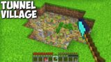 I found this UNDERGROUND Village PIT in Minecraft !!! New Secret Underground Village Tunnel !!!