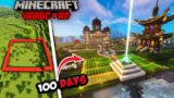Minecraft 100 Days But It's a 16×16 world Border !