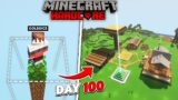 Minecraft 100 Days, But the World Expands Everyday ! (HINDI)