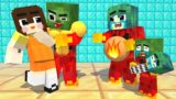 Monster School :  Baby Zombie x Stepmother Squid Game Doll  – Minecraft Animation