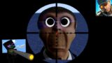 Monster School : SNIPER 3D GUN SHOOTER SHOOT OBUNGA CHALLENGE  – Minecraft Animation
