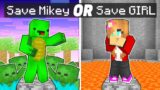 Save MIKEY or Maizen's GIRL – Funny Story in Minecraft! (JJ TV)