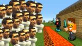 1000 SKIBIDI TOILET vs TAJNA BAZA w Minecraft!