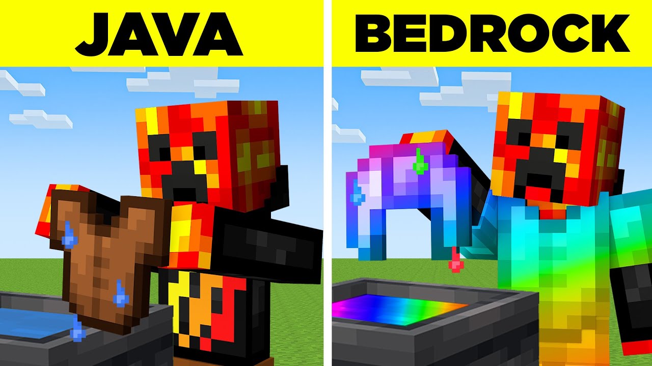 50 Java Vs Bedrock Myths In Minecraft Minecraft Videos 50 Java Vs Bedrock Myths In Minecraft Minecraft Videos