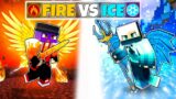 FIRE VS ICE ELEMENT in Minecraft! (Hindi)
