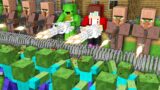 How JJ & Mikey SAVED the Village from the ZOMBIE APOCALYPSE in Minecraft – Maizen