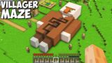 I found this secret MAZE INSIDE VILLAGER in My Minecraft World !!! New Secret Villager LABYRINTH !!!