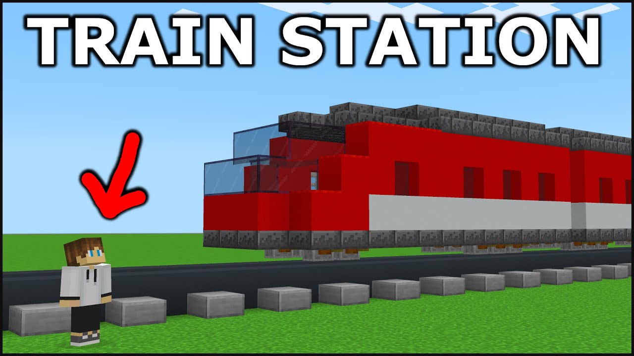 Minecraft: 15+ Train Station Build Hacks! - Minecraft videos
