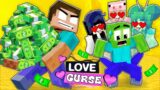 Monster School :  Rich vs Poor  – LOVE CURSE Challenge – Minecraft Animation