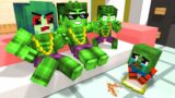 Monster School : Spider Man x Bad Hulk Family – Minecraft Animation