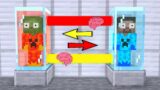 Monster School : Zombie Kid and Herobrine Kid Brain Exchange – Minecraft Animation