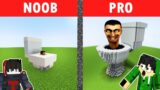 NOOB vs PRO: SKIBIDI TOILET HOUSE BUILD CHALLENGE | Minecraft(Tagalog)