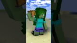Never Chase the Zombie Girl – minecraft animation #shorts