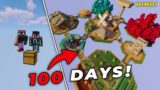 We Survived 100 DAYS on One CHEST in Minecraft! (HINDI)