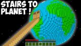 Where do THE LONGEST ROAD TO THE PLANET LEAD in Minecraft? I found GIANT EARTH PLANET BASE!