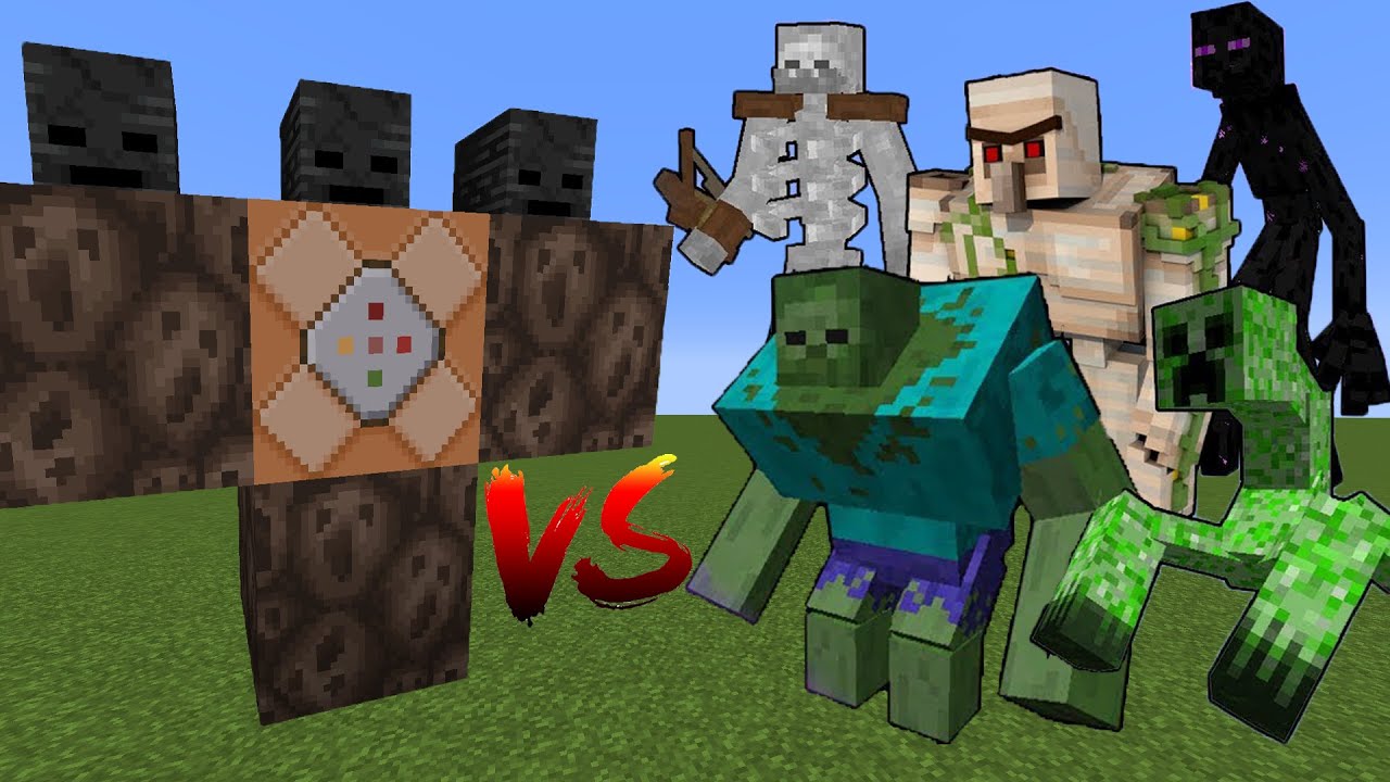 Wither Storm Vs Mutant Mobs In Minecraft Minecraft Videos Wither Storm Vs Mutant Mobs In Minecraft Minecraft Videos