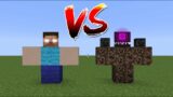 what if you create a HEROBRINE MAN VS WITHER STORM in MINECRAFT