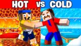 HOT vs COLD House Battle in Minecraft!