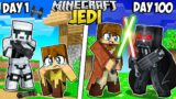 I Survived 100 Days as a JEDI in Minecraft
